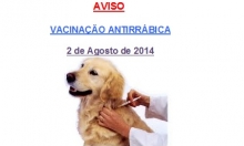 Vacinação Antirrábica  - 2 de Agosto 2014
