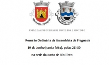 Reunião ordinária da Assembleia de Freguesia